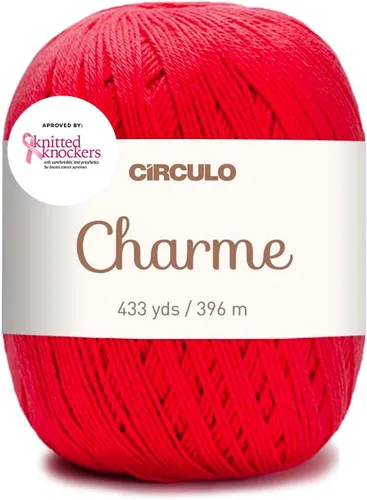 Vista 11 de CIRCULO Charme - Paquete de hilo para tejer y ganchillo, 3 bolas de 100% algodón virgen brasileño mercerizado, peso deportivo suave, color 2012