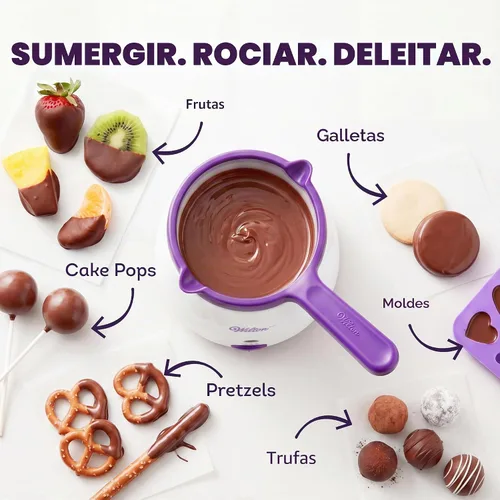 Vista 4 de Wilton Candy Melts Olla para Derretir, Perfecta para Fresas y Cakepops, Capacidad de 2.5 Tazas, el Empaque Puede Variar 2.5-Cup Electric Melting