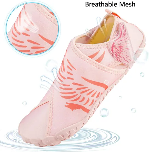 Vista 4 de Zapatos de agua para mujer y hombre, zapatos de natación, zapatos de yoga descalzos, zapatos de playa, calcetines acuáticos, zapatos de agua