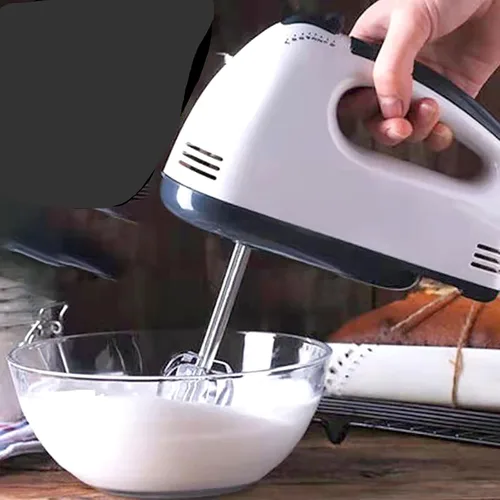 Vista 4 de Batidora de mano eléctrica, 7 velocidades de huevo y harina de mezcla automática con batidor para cocinar pan, pastel (1)