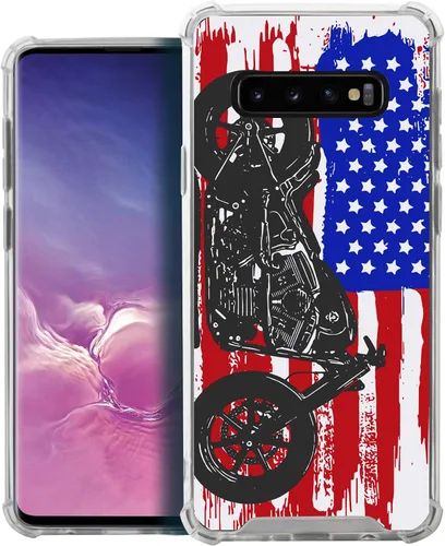 Vista 7 de CasesOnDeck - Funda compatible con Samsung Galaxy S10+ S10 Plus 6.4 pulgadas] S10+ Funda delgada, transparente y flexible de poliuretano