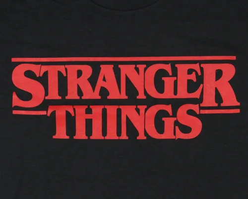 Vista 2 de Camiseta de algodón y poliéster con logotipo de Stranger Things para niño