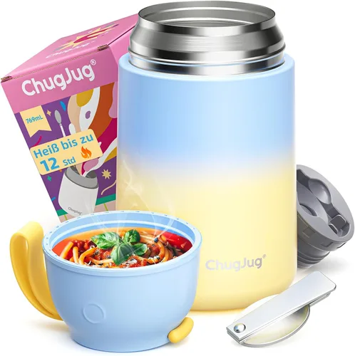 Vista 10 de Termo de sopa de 15 onzas para comida caliente para niños, tarro de comida aislado con cuchara, recipiente térmico para almuerzo, boca ancha vacío