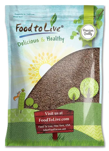 Vista 9 de Food to Live - Lentejas rojas enteras, 1 libra - Frijoles crudos secos, germinables, veganos, kosher, a granel. Fácil de cocinar. Buena fuente