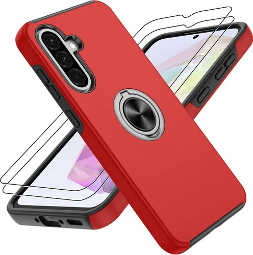 Vista 24 de Gritup Funda para Pixel 6A con protector de pantalla HD, soporte de anillo magnético 360 para Google Pixel 6A, color negro