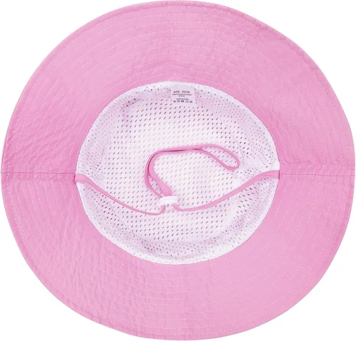 Vista 2 de 55cube Sombrero de sol para bebés y niños pequeños UPF 50+ con correa para 1 paquete de malva polvoriento