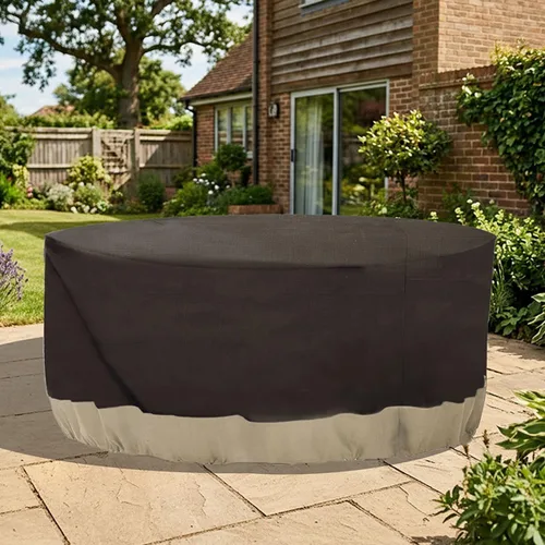 Vista 10 de LAMINET Cubierta para muebles de exterior de plástico impermeable resistente y transparente - Cubierta para mesa rectangular - Protección para 3