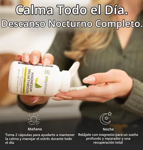 Vista 9 de BiOptimizers - Magnesio Breakthrough (60 cápsulas) y HCL Breakthrough (90 cápsulas) Paquete de suplementos