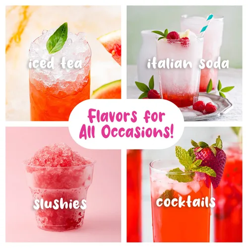 Vista 6 de Hawaiian Shaved Ice Jarabe de un galón, sabor sangre de tigre, excelente para granizados, sodas italianas, paletas heladas y más, no necesita
