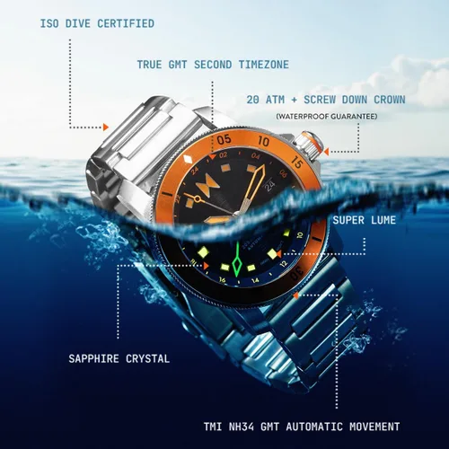 Vista 5 de MVMT Cali Diver Reloj automático para hombre