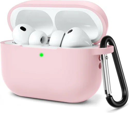 Vista 25 de Lerobo - Funda protectora completa de silicona suave para AirPods Pro 3 Rojo