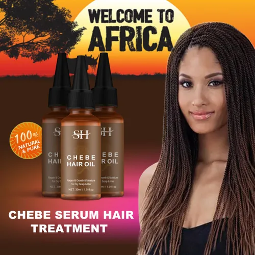 Vista 6 de Aceite para el cabello Chebe 100% natural, aceite de gowwim Chebe, fabricado con auténtico polvo Chebe de Chad, tratamiento de pérdida de cabello