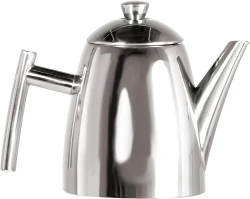 Vista 5 de Frieling Tetera de acero inoxidable 18/8 con infusor, calentador de té con infusor de tetera para té suelto, 14 onzas