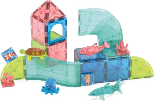 Vista 7 de MAGNA-TILES Coral Reef - Juego de construcción magnética de 25 piezas, la marca original de construcción magnética