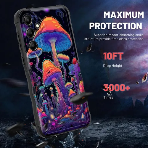 Vista 286 de Funda para Galaxy A14 5G, [Doble Capa][Protección contra Caídas de Grado Militar de 10 Pies] [Antideslizante] Funda Resistente a Prueba de Golpes