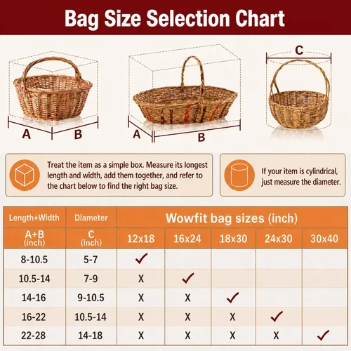Vista 4 de Wowfit Bolsas de celofán, 10 unidades de 9x20 pulgadas Bolsas de celofán transparentes perfectas para regalos, presentes, botellas de vino