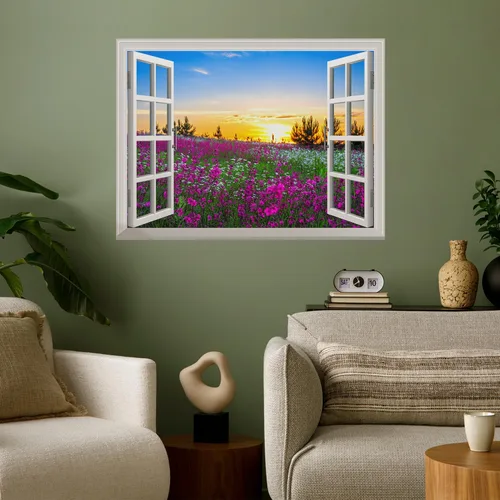 Vista 23 de wall26 Vinilo mural de pared extraíble – ANSE Lazio Beach en la isla Praslin en Seychelles - Decoración de pared creativa de ventana – 24 x 32