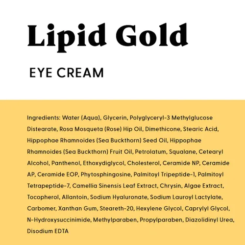 Vista 6 de Stratia Lipid Gold Crema hidratante para ojos y cuidado de la piel antienvejecimiento para ojeras, líneas finas, arrugas e iluminación debajo