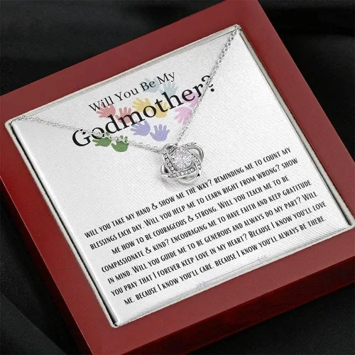Vista 3 de Love Knot, Will You Be My Godmother - Juego de caja de regalo para futura madrina, regalo de madrina, propuesta de madrina, madrina de hadas