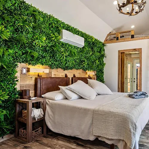 Vista 10 de 3rd Street Inn Paneles de pared de vegetación artificial para privacidad, paquete de 2