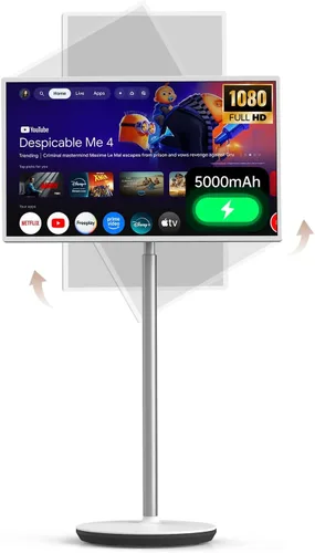 Vista 12 de HORION Google TV portátil de 32 pulgadas, 1080P FHD Rolling Smart TV