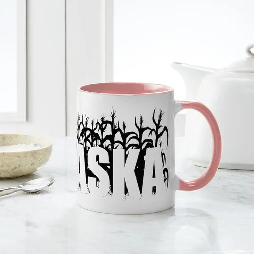 Vista 52 de CafePress I Love Nebraska Taza de café de cerámica de 11 oz (11.0 fl oz)