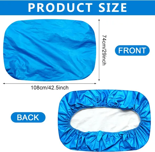 Vista 4 de BBTO 2 fundas para asiento de automóvil, protector reflectante para asiento de automóvil, protector reflectante para asiento de automóvil