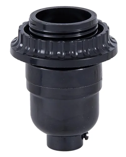 Vista 4 de B&P Lamp Casquillo Roscado con Socket Fenólico de Anillo Socket de Lámpara de Repuesto Fácil de Instalar