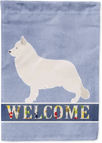 Vista 146 de Caroline's Treasures BB8334GF AIDI Bandera de jardín para perro de montaña del Atlas, bandera de buzón azul, bandera decorativa para patio exterior
