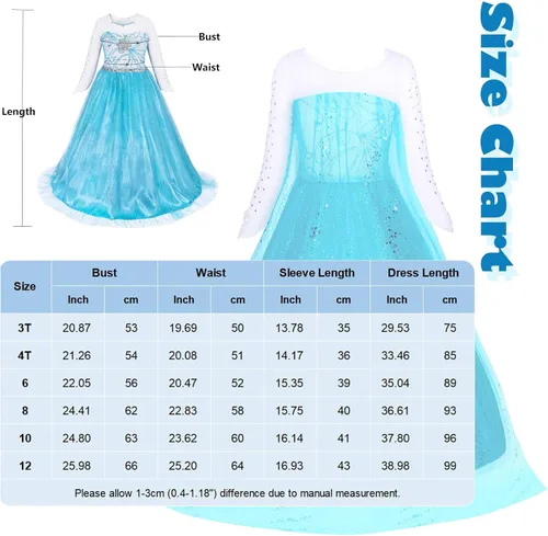 Vista 7 de Benylion Ropa de princesa para niñas pequeñas, disfraz de princesa, disfraces de Halloween, trajes de cosplay
