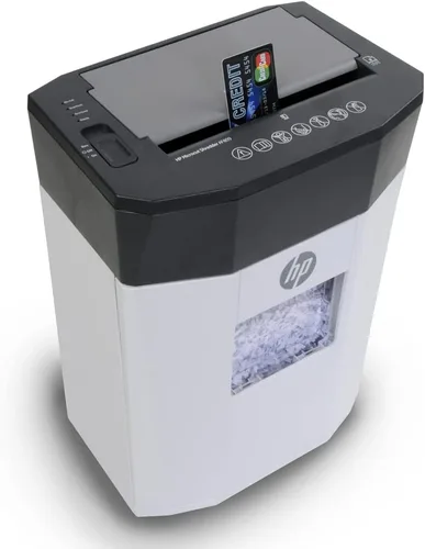 Vista 6 de HP - Trituradora de papel micro cortada, manual de 9 hojas, alimentación