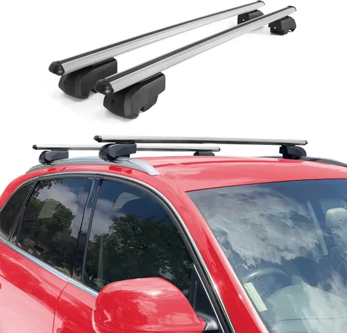 Vista 2 de OMAC Portaequipajes con cerradura para Mercedes GLA Class X156 2015-2019 Alu Gris