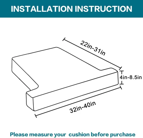 Vista 5 de Turquoize Funda de terciopelo para silla de cojín en forma de T, fundas de cojín en T para sala de estar, funda de sofá en forma de T, fundas