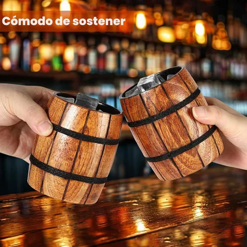 Vista 4 de CRAKTH Taza de vidrio de whisky de madera carbonizada, regalo de bourbon