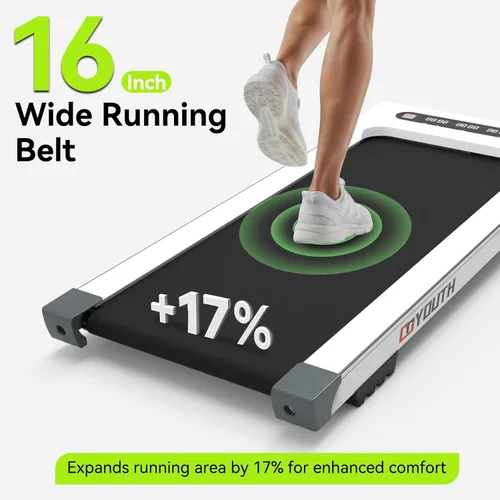 Vista 11 de APP - Cinta de correr compacta de control inteligente, máquina de correr silenciosa y cómoda con conexión de código QR y competencia divertida