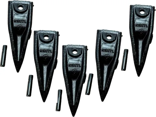 Vista 8 de Retroexcavadora X156 5Pk Minicargadora Mini excavadora estándar Dientes de cucharón con pasadores para mini excavadora Dientes de cucharón corto