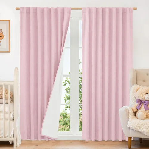 Vista 90 de LAMIT Cortinas opacas cortas de lino de 30 pulgadas para ventanas de cocina sobre el fregadero, cortinas de café texturizadas de lino marfil