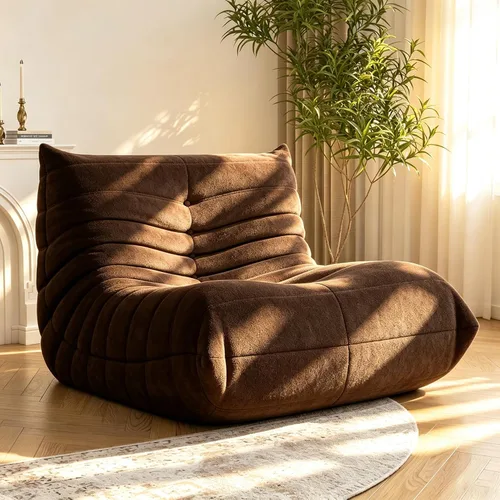Vista 12 de YVDNHP Puf de espuma viscoelástica, sofá Fireside Togo con almohada