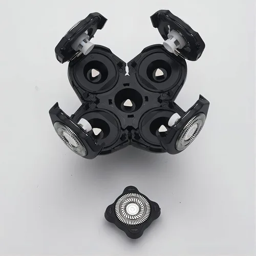 Vista 4 de Cabezas de repuesto para afeitadoras eléctricas para hombre, 5 en 1, reemplazables, alternativa, flotante, lavable, cabeza recortadora de cuchillas