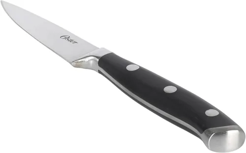 Vista 7 de Oster Ginley - Juego de 3 piezas de cubiertos de acero inoxidable de alto carbono con mango forjado triple remachado de ABS