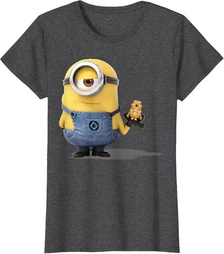 Vista 6 de Camiseta Despicable Me Minions Holding A Ginger Bread Minion Retrato Pequeña