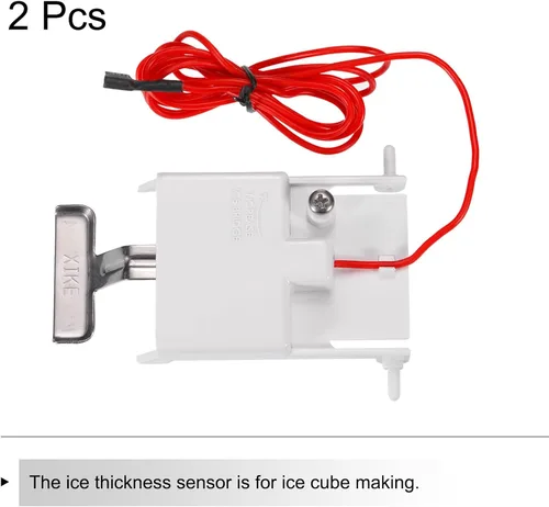 Vista 3 de MECCANIXITY Sonda de control de espesor de hielo de boca plana Sensor de espesor de hielo 59.1 in línea para máquina de hielo 2PCS