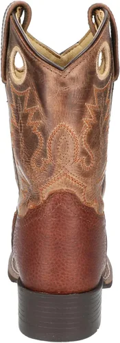 Vista 5 de Smoky Mountain Luke - Botas vaqueras con punta cuadrada para niños, color marrón, 1.5M