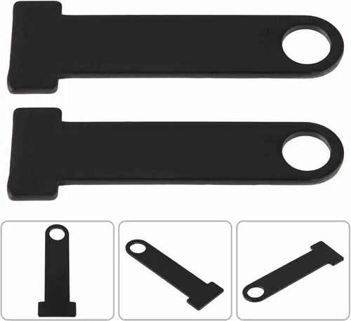 Vista 7 de D Ring Lock Acero inoxidable Universal Casco Correa Motocicleta (negro)
