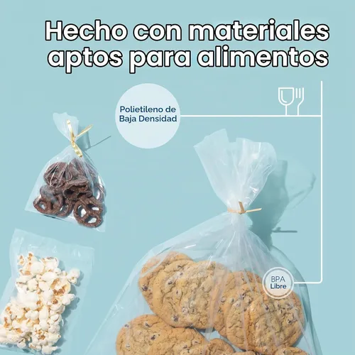 Vista 3 de Bolsas de polietileno transparentes planas de extremo abierto de 4" X 6" (1000 unidades) - 1.1 mil