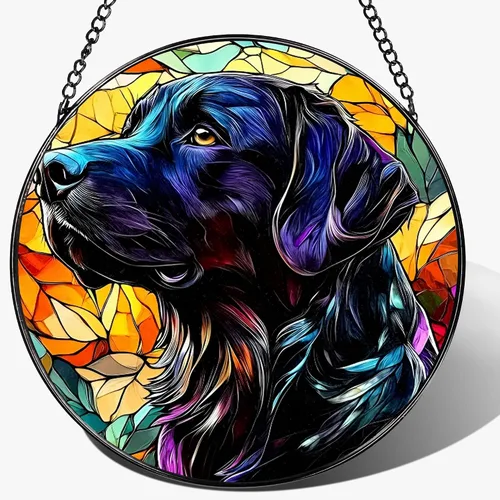 Vista 13 de Colgante de Vidriera, Gato Negro de 8 Pulgadas sobre Libro Atrapasol de Vidriera, Decoración Colgante para Ventana, Regalos para Amantes