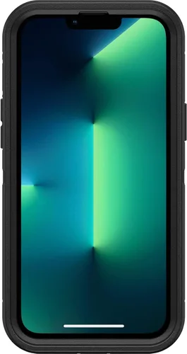 Vista 2 de OtterBox Funda para iPhone 13 Pro Max y iPhone 12 Pro Max Defender Series - Negro, resistente y duradera, con protección de puerto, incluye soporte