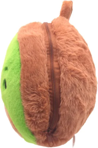 Vista 6 de Almohada de viaje de espuma viscoelástica pura con envoltorio lindo cómodo y lavable almohada de cuello portátil para avión verde AVO 2401-AVO