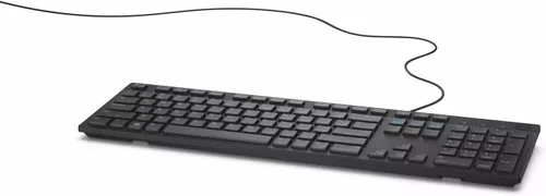 Vista 6 de DELL - Teclado de escritorio con cable USB multimedia, en inglés, Modelo: KB216. (Idioma español no garantizado), Negro