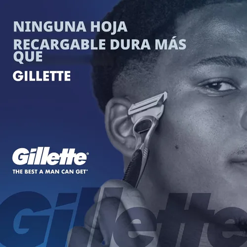 Vista 2 de Gillette SkinGuard - Cuchillas de afeitar para hombre, 4 recambios de cuchillas